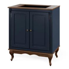 Balcão para Cooktop de Madeira Hannover 97 cm com 2 Portas e 1 Pratele