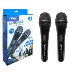 Microfone Com Fio Duplo Profissional Modelo KP-M0015 - Knup -