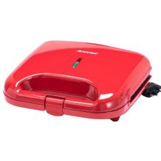 Sanduicheira e Grill Amvox AMS 370 RED 750W LED ON/OFF, 220V
