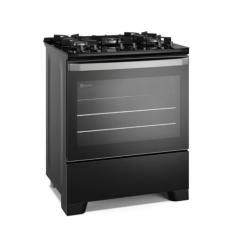 Fogão de Piso 5 Bocas à Gás Electrolux FE5GB Efficient com Mesa de Vidro Preto Bivolt