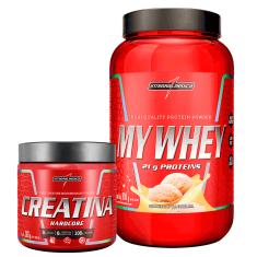 Imagem de Promopack My Whey Baunilha 900g + Creatina 100% Pura 300g Kit Construção Muscular