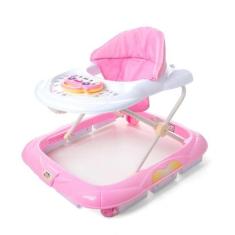 Andador Infantil Didático Interativo Musical Pianinho Rosa - Baby Styl