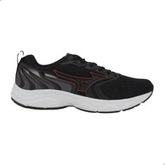 Tênis Masculino Mizuno Jet 7 Preto Vermelho