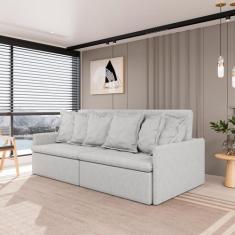 Sofá Retrátil e Reclinável 4 Lugares 260cm Dália CabeCasa MadeiraOrigi