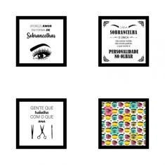 Kit De Quadros Decorativos Em Mdf Designer Sobrancelhas 05