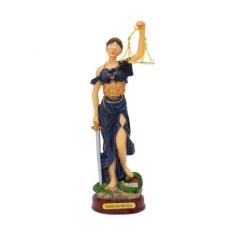 Estatua Dama Da Justiça de Resina 23cm - Enfeite de Mesa - Tasco