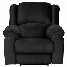 Poltrona do Papai Reclinável Elétrica com Entrada USB Magnum Veludo Marrom - Gran Belo