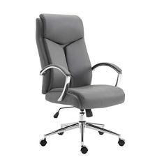 Cadeira de Escritório Presidente Giratória Evergreen Cinza
