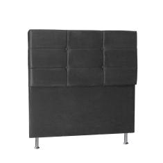 Cabeceira Casal 1,95m Toquio Suede Cinza Dal Poz Estofados