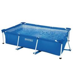 Piscina Estrutural Retangular 3.834 Litros Pvc Armação Intex