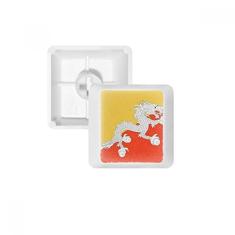 OFFbb botão bandeira nacional do país da Ásia pbt nomes de teclas de teclado mecânico branco OEM sem marcação imprimir