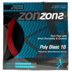 Corda Zons Poly Blast 16L 1.30mm Vermelho - Set Individual