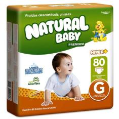 Fralda Descartável Natural Baby - G - Pacote Econômico