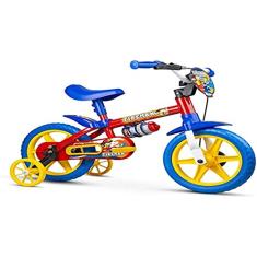 Bicicleta Infantil Aro 12 Fire Man com Rodinhas, Nathor