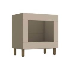 Módulo Cozinha Henn Connect Balcão P/ Forno De Embutir Duna/cristal