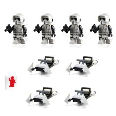 Pacote de 4 minifiguras LEGO Star Wars The Mandalorian