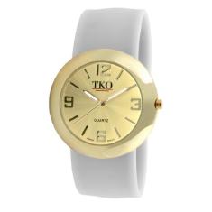 TKO ORLOGI Relógio feminino branco dourado TK614-GWT
