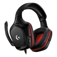 Headset Gamer Logitech G G332 - Preto/vermelho Cor Black G332
