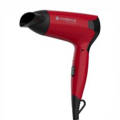Secador de Cabelo Portátil Rouge Style Bivolt Vermelho e Preto Cadence