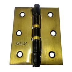 Dobradiça Mgm 3 Unidades com Parafusos e Anel 3x2,5 Polegadas Bronze Latonado