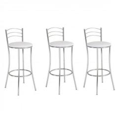Conjunto 3 Banquetas Altas 3 Arames - Unimóvel