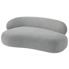 Divã Recamier Luxo Decorativo Canadá 150cm Lado Direito Bouclé - Amare