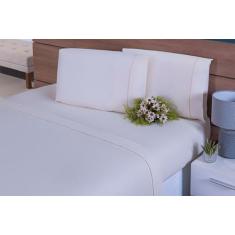 Jg Lençol Viúva 3peça 120x200x35 100%algodão 200fio  - THAIS ENXOVAIS 