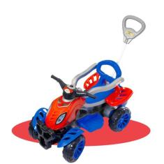 Quadriciclo Infantil De Passeio Com Empurrador Andador Bebê Criança Me