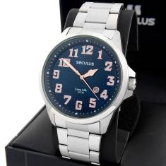 Relógio Seculus Masculino Long Life 20929G0svna2