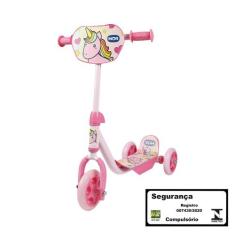 Patinete 3 Rodas Infantil Rosa - MOR