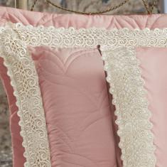 Jogo De Cama Lençol King Classico Grippir 400 Fios - Rosê