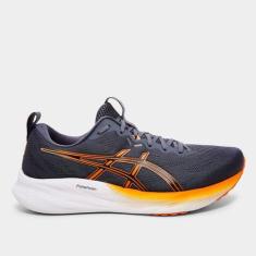 Tênis Asics Gel-Pulse 16 SE Masculino, Cinza, Laranja, 42