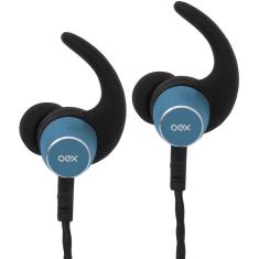 Fone de Ouvido OEX Bluetooth Drift FN409 Azul e Preto