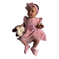 Boneca Bebe Reborn by Baby Dolls molde Chloe Com Corpo pano versao 2