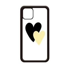 Capa com citação de coração duplo para iPhone 11 Pro Max para Apple Mobile Case Shell