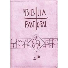 Nova Bíblia Pastoral - Média - Zíper Rosa