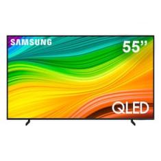 Smart TV 55" QLED 4K Samsung 55Q60D, Tecnologia de Pontos Quânticos, Design AirSlim, Gaming Hub, AI Energy Mode, Som em Movimento Virtual, Alexa