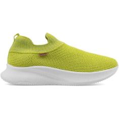 Tenis Anacapri Slip On Verde Malha Brilhosa-Feminino