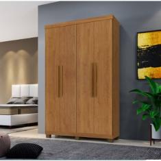 Guarda Roupa Solteiro Milão 04 Portas 03 Gav Cinamomo Off White C/ Pés 