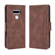 Capa com compartimento para cartão para LG Style 3, capa flip de couro para LG Style 3, capa magnética retrô para celular, capa carteira de telefone com compartimentos para cartões