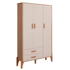 Guarda Roupa Quarto Infantil Iris com 3 Portas e 1 Gaveta
