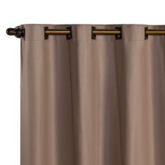 Cortina Blackout PVC corta 100 % a luz 2,80 m x 2,30 m Avelã - Bella V