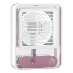 Ventilador Umidificador LED Recarregável - 3 Velocidades - Bivena