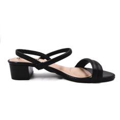 Sandália Feminina Moleca 5259 Confortável Casual Elegante, 35, Pt
