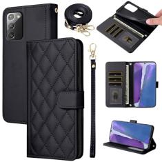 Furiet Capa carteira para Samsung Galaxy Note 20 5G com alça de pulso, alça de ombro, vários compartimentos para cartões, capa de celular com suporte de couro PU para Note20 Notes 20s Twenty Not S20