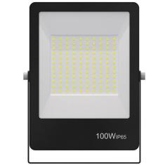 Refletor Led Ultrafino Bivolt Preto 6500k 100 Watts - 9383 - Gaya