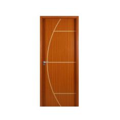 Kit Porta de Madeira Decorada 215x64cm com Batente de MDF Ultra 16cm Gaúcha MGM Mogno
