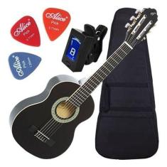 Kit Violão 3/4 Acústico Nylon N6 Bk Giannini Envio Promocion