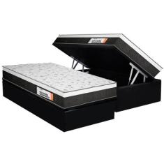 Cama Box Baú Solteiro: Colchão Ortopédico Plumatex Falcon Ultra Firme 