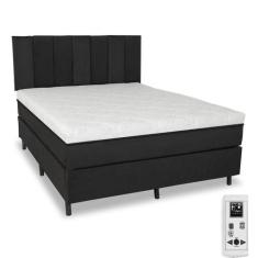 Cama Box e Colchão Magnético Molas Massageador com Cabeceira - Eco Gol